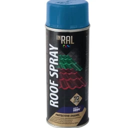 Aerozoliniai dažai stogo dangai INRAL ROOF SPRAY, mėlyna (RAL5005), 400ml