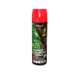 Aerozoliniai ženklinimo dažai BIODUR Forest Marking Spray, 500ml raudona sp.