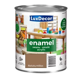 Akrilinė emalė LUXDECOR, 0,75l riešutų miškas