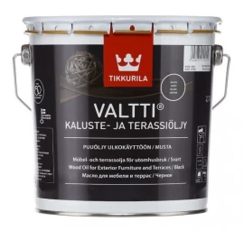 Aliejus medienai TIKKURILA Valtti Kaluste, 2,7l juoda sp.