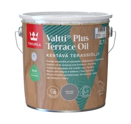 Aliejus medienai TIKKURILA Valtti Plus Terrace Oil, 2,7l pilka sp.