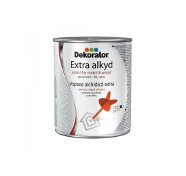 Alkidinė emalė DEKORATOR Extra, 0,75l geltona sp.