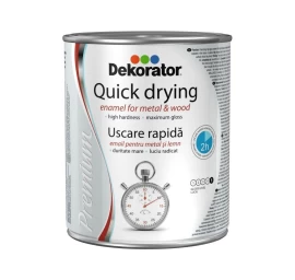 Alkidinė emalė DEKORATOR Extra, 2,5l juoda sp.