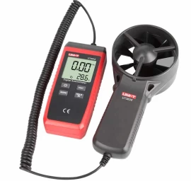 Anemometras su temperatūros indikacija 0.4~30m/s, -10~50℃ UNI-T