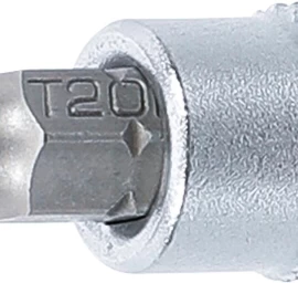 Antgalis įpresuotas į galvutę | 6.3 mm (1/4) | T-star su skyle (Torx) T20 (2359)