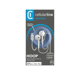 Ausinės Cellularline Hoop, balta (Ekspozicinė prekė)