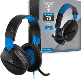 Ausinės Turtle Beach Headset Recon 70 PS5-PS4, juoda/mėlyna (Ekspozicinė prekė)