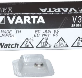 Baterija sidabro oksido V317 (SR62, D317, SR516SW, SB-AR) 1.55V 12.5mAh Varta