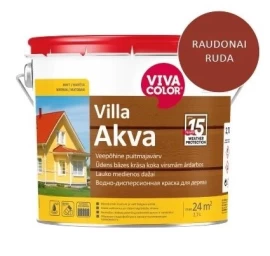 Dažai medienai VIVACOLOR Villa Akva 2669, 2,7l raudonai ruda sp.