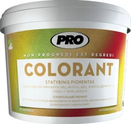 Dažai-pigmentai PRO Colorant, 1,5kg juoda sp.