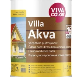 Dažai VIVACOLOR Villa Akva A bazė, 0,9l balta sp.