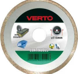 Deimantinis pjovimo diskas VERTO Continuous, 230x2x22,2mm