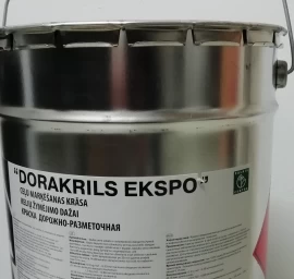 Dažai asfalto ženklinimui Dorakrils ekspo