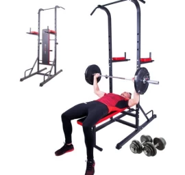 Dumbbell Set w/ Dip Station inSPORTline Power Tower 3-50 kg