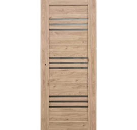 Durų varčia ECO-NEAPOL2 D80 U127, 826 x 40 x 2040 mm kreminio riešuto sp.