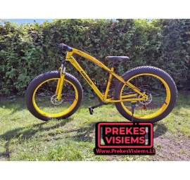 Dviratis Caraiman Fat Bike 26x16 Geltona/Juoda