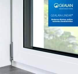 Langų montavimas GEALAN-LINEAR® - išskirtinis dizaino ir funkcionalumo derinys