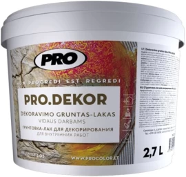 Gruntas-lakas PRO.Decor, 2,7l blizgus