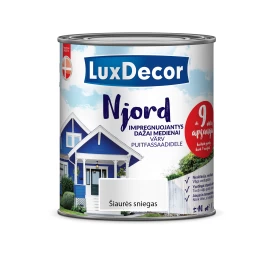 Impregnuojantys dažai LuxDecor Njord, Šiaurės sniegas, 0,75 L