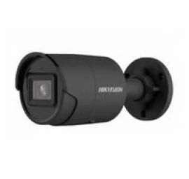 IP kamera BULLET, AcuSense, 4MP, F2.8mm(103°), PoE, IR iki 40m, integruotas mikrofonas, micro SD iki 256GB, IP67, juoda, Hikvision