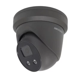 IP kamera DOME, AcuSense, 4MP, F2.8mm(103°), PoE, IR iki 30m, integruotas mikrofonas, micro SD iki 256GB, IP66, juoda, Hikvision