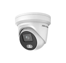 IP kamera DOME, AcuSense, ColorVu, 4MP, F2.8mm, LED + IR iki 30m, micro SD iki 256GB, IP66, balta, Hikvision