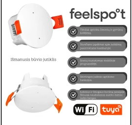 Išmanusis būvio jutiklis Feelspot FS-HPS02W WiFi, Tuya