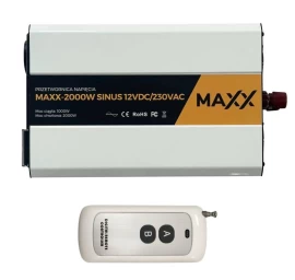 Įtampos keitiklis MAXX 2000W SINUS 12VDC/230VAC [1000W/2000W]