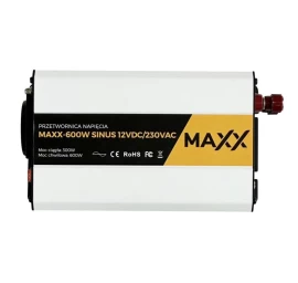 Įtampos keitiklis MAXX 600W SINUS 12VDC/230VAC [300W/600W]