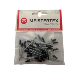 Kniedės MEISTERTEX RAL9005, 4x8 30vnt