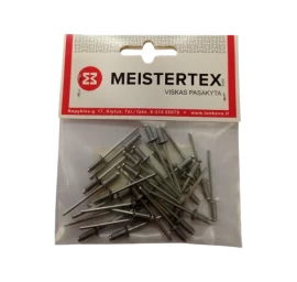 Kniedės MEISTERTEX RAL9006, 3,2x8 30vnt