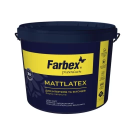 Lateksiniai dažai FARBEX Mattlatex, 14kg balta sp.