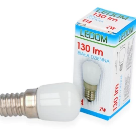 LED lemputė E14 220-240V 2W 130lm 4000K, LEDOM