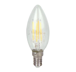 LED lemputė E14 C35 230V 6W 720lm, šiltai balta 2700K, LED line LITE