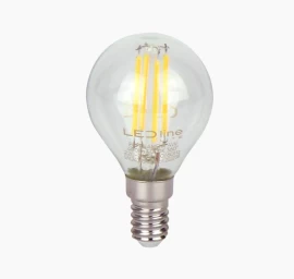 LED lemputė E14 G45 230V 4W 480lm, neutraliai balta 4000K, LED line LITE