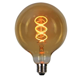 LED lemputė E27 G125 230V 4W 210lm, gintarinė balta 1800K, RETRO VINTAGE GOLD, pritemdoma, LED line PRIME