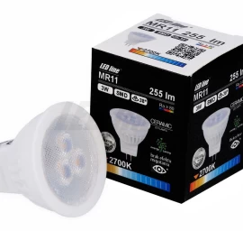 LED lemputė MR11 10-14V AC/DC 3W, 255lm, neutraliai balta, keramikinė, LED line