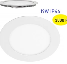 Led panelė 19w/3000k p/t IP44 apvalus