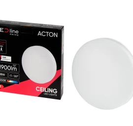 LED šviestuvas, paviršinis, ACTON 18W 1900lm 3000K IP54 apvalus su judesio jutikliu