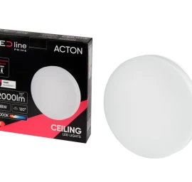 LED šviestuvas, paviršinis, ACTON 18W 2000lm 4000K IP54 apvalus su judesio jutikliu