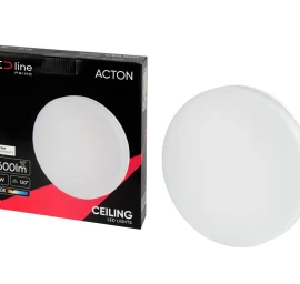 LED šviestuvas, paviršinis, ACTON 24W 2600lm 4000K IP54 apvalus