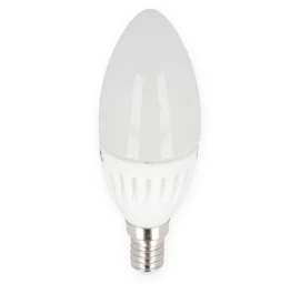 Lemputė LED E14 230V 9W 992lm žvakės formos, neutraliai balta, keramikinė, LED line