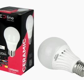 Lemputė LED E27 230V 13W A65 1820lm 140lm/W 4000K, CERAMIC, LED line PRIME