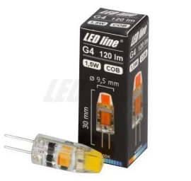 Lemputė LED G4 12V AC/DC 1.5W 120lm 200lm šaltai balta 6000K, LED line