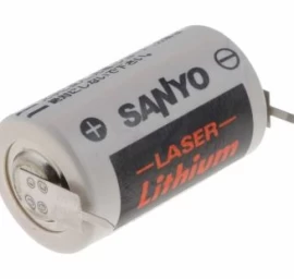 Ličio baterija 1/2AA CR14250 3V 900mAh 14,5x25mm lituojama FDK/Sanyo 2pin