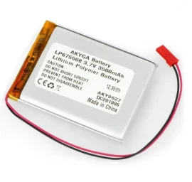 LiPo akumuliatoriaus celė 3.7V 3500mAh 	6.7x55x68mm su JST (LP675568) AKYGA