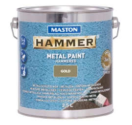 MASTON antikoroziniai dažai HAMMER HAMMERED Auksinė