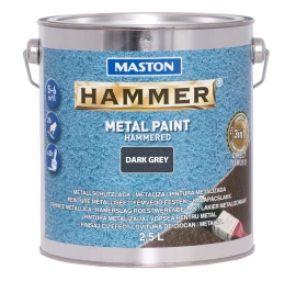 MASTON antikoroziniai dažai HAMMER HAMMERED Tamsiai pilka