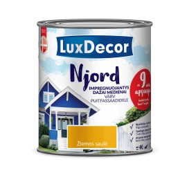 Medienos dažai LUXDECOR Njord, 0,75l žiemos saulė