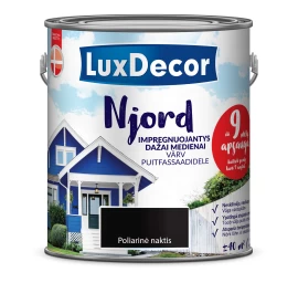 Medienos dažai LUXDECOR Njord, 2,5l poliarinė naktis